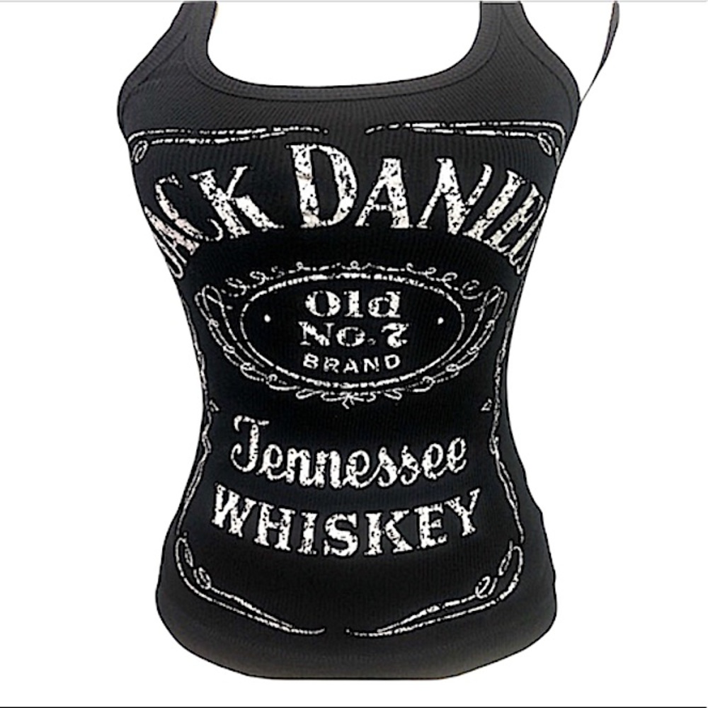 Authentic Y2K Jack Daniel’s ribbed tank top